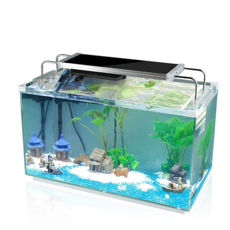 魚缸小型超白玻璃熱帶水族箱——長方形生態水缸參數配置全解析